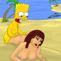 Simpsons family beach sex - VipFamousToons.com