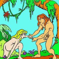 Tarzan and Jane wild sex - Free-Famous-Toons.com
