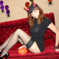 A Happy Halloween Striptease From Horny Julia That Was Supposed To Be Private