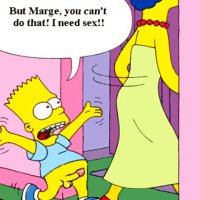 Bart and Marge Simpsons sex - VipFamousToons.com