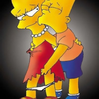 Lisa and Bart Simpsons orgy