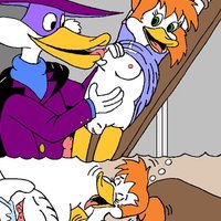 Darkwing Duck family orgy - VipFamousToons.com