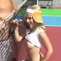 Fucking at the tennis court