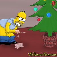 Simpsons family Christmas orgy - VipFamousToons.com